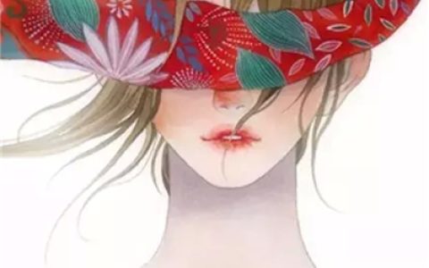 一眼见你万物不及(现代彩色素描头像女生唯美最新)