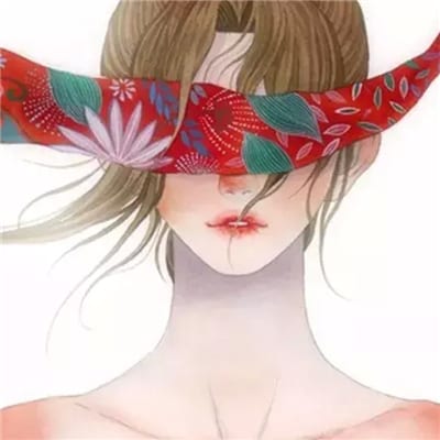 一眼见你万物不及(现代彩色素描头像女生唯美最新)