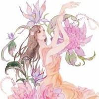 爱要多一点点才开心(水粉画手绘漂亮女生头像)