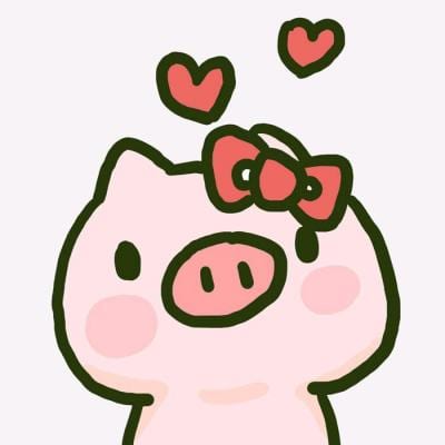 卡通猪情侣头像一男一女(猪年情侣头像一对两张超可爱)