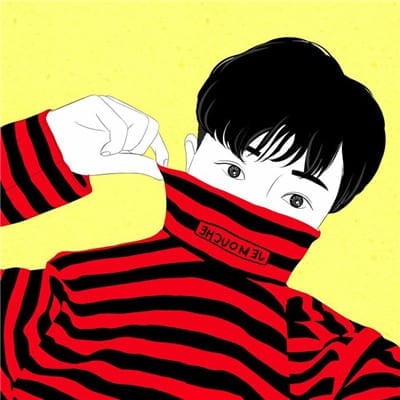 每一座孤岛都有深海相拥(手绘帅气男生彩色漫画头像)