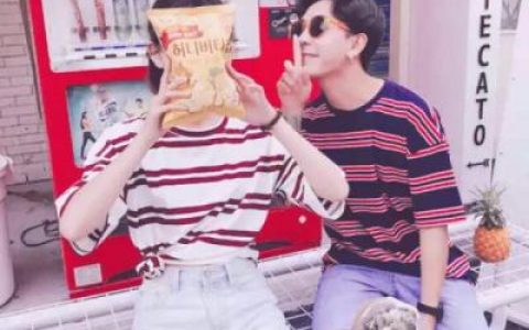 自先沉稳而后爱人(青春活泼的情侣头像两人一对高清图片)