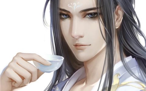 佳人持扇掩笑颜(超棒古风帅气男生头像高清大图)