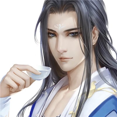 佳人持扇掩笑颜(超棒古风帅气男生头像高清大图)