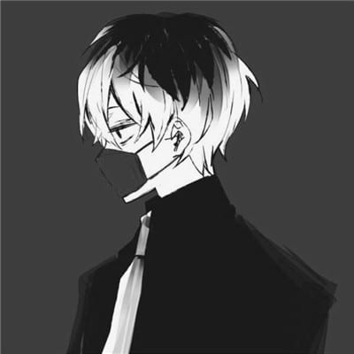 其实你比谁都孤独(动漫高冷黑白男生头像只要头部)