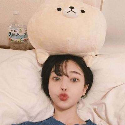 想跟你在一起把蠢传给你(快手萌萌哒可爱女生头像)图6