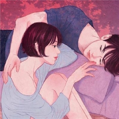 韩范儿卡通情侣头像(超甜的韩国情侣头像两个人高清大图)