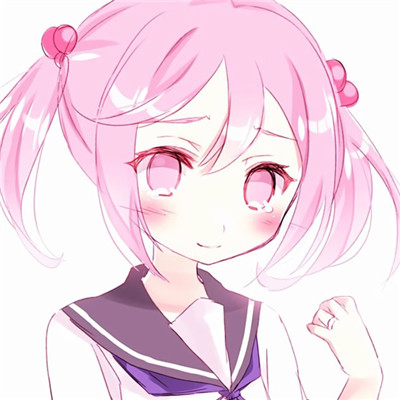 小女子不才只喜公子一人(二次元头像女卡通少女心粉)