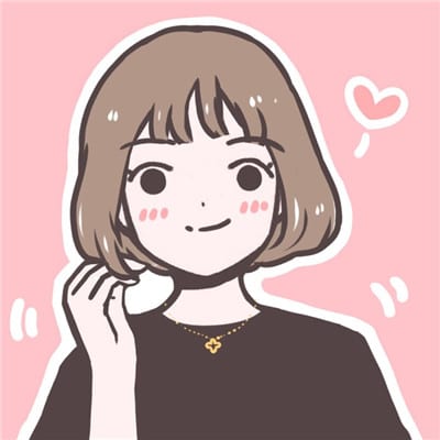 你一直是我最温暖踏实的一部分(可爱女生素描手绘头像)