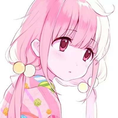 想像个小朋友一样和你交换喜欢(女生头像萌系粉色超清动漫)图1