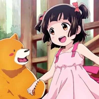 想像个小朋友一样和你交换喜欢(女生头像萌系粉色超清动漫)图12