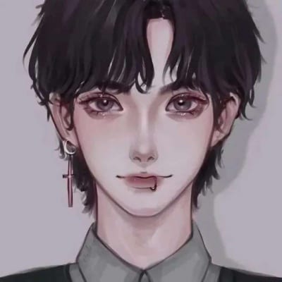 生活就是我们隔着朋友圈相互羡慕(简单二次元卡通情侣头像)