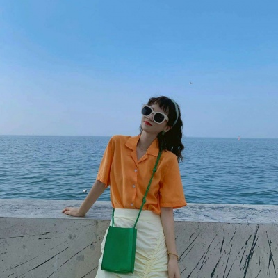 我爱你没有句号(抖阴橙色系女生头像大全可爱)