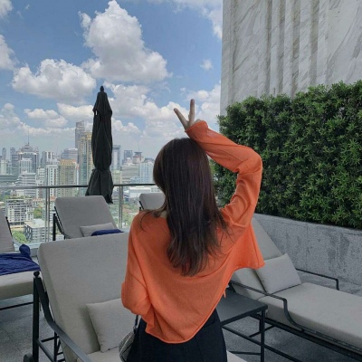 我爱你没有句号(抖阴橙色系女生头像大全可爱)图10