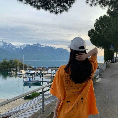 我爱你没有句号(抖阴橙色系女生头像大全可爱)图11