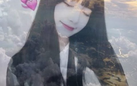 独一无二女生头像精选双重曝光(唯美女生头像长发美女)