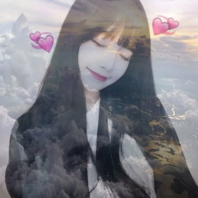 独一无二女生头像精选双重曝光(唯美女生头像长发美女)