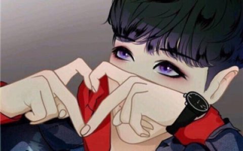 熬夜的瘾和遥远的你(个性手绘情侣头像一男一女)