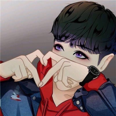 熬夜的瘾和遥远的你(个性手绘情侣头像一男一女)