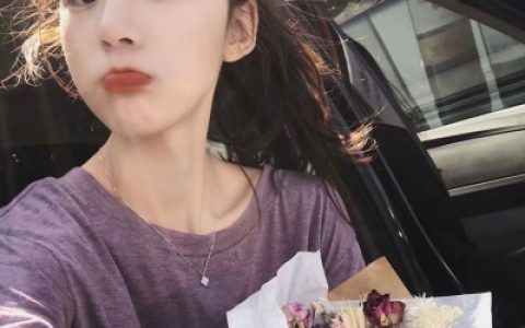 别来影响我别让我不快乐(紫色系女生头像青春可爱)