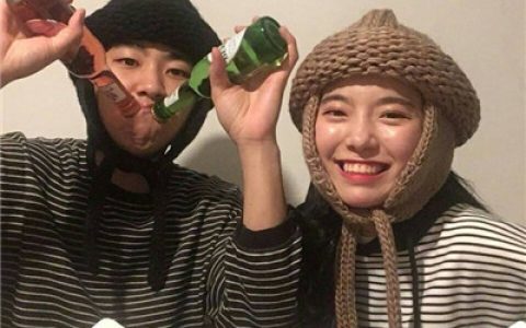 我说不爱你是在骗自己(韩范幸福情侣微博头像合照一对男帅女萌)