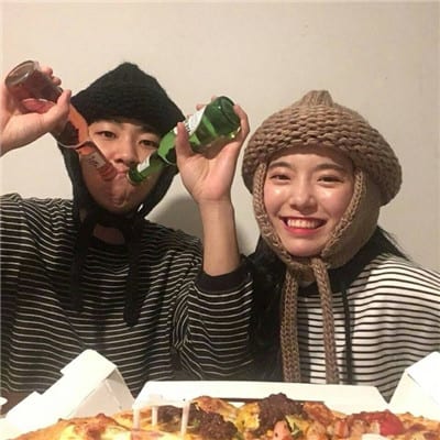 我说不爱你是在骗自己(韩范幸福情侣微博头像合照一对男帅女萌)