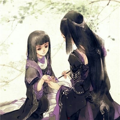 许你一世柔情愿你一生平安(唯美有意境动漫古风情侣头像)