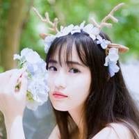 森系美美的女生头像(唯美鹿角女生头像)
