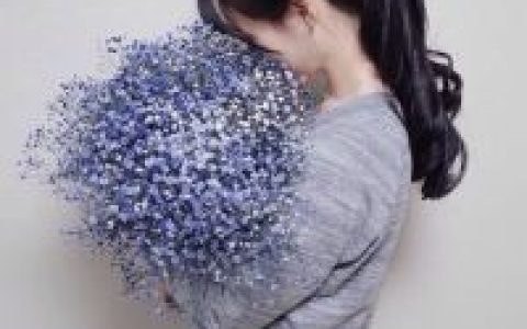 鱼爱海的蓝而不知天的湛(捧花的女生头像最新)