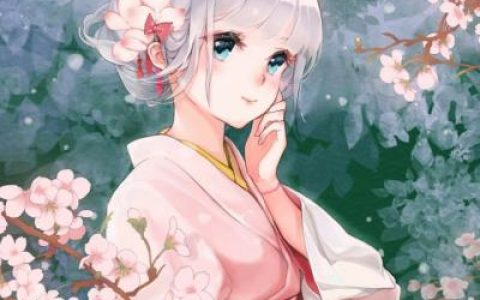 月上柳梢头人约黄昏后(动漫卡通头像女生唯美清纯高清图片)