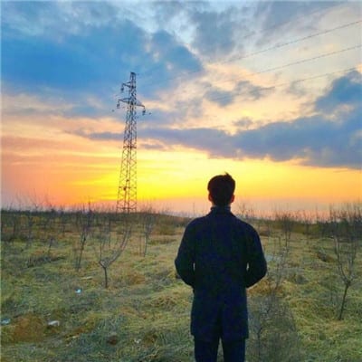 断了联系不代表我不想你(非主流时尚新潮背影情侣头像)