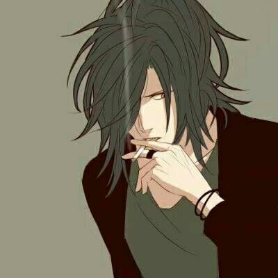 心中苦涩从来不指望你懂(男生头像动漫冷酷帅气抽烟)