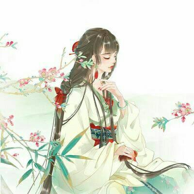 纵有疾风起人生不言弃(动漫卡通头像女生古风唯美清新)