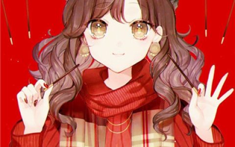 春节过年必备可爱卡通头像(新年红色洋气女生萌头像精选)