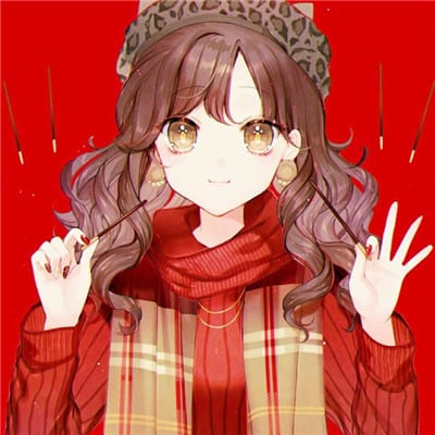 春节过年必备可爱卡通头像(新年红色洋气女生萌头像精选)