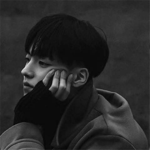 帅气有魅力男生快手头像(黑白男生头像480×480快手专用伤感)