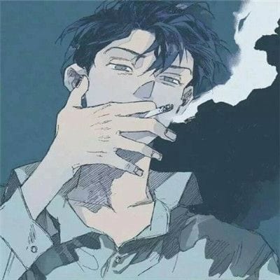 吸烟系列男生动漫头像(男生二次元吸烟的头像动漫伤感)