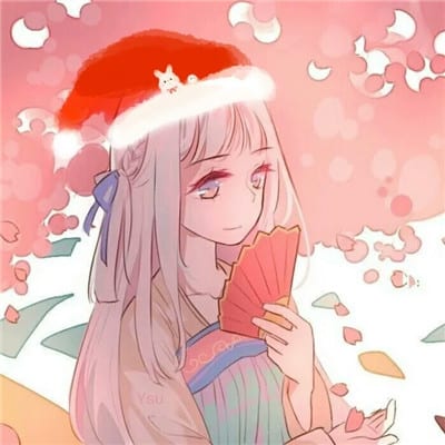 圣诞也要过的红红火火(二次元圣诞动漫情侣头像大全)