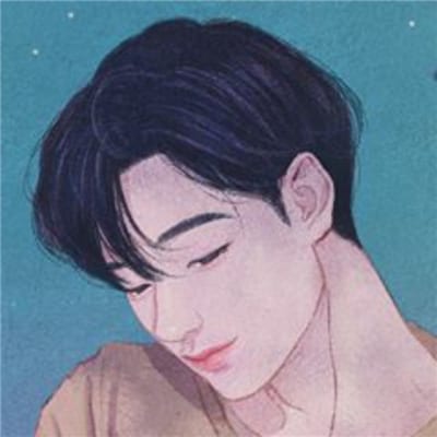 不负此生不负我心(韩国插画情侣头像唯美高清大图)