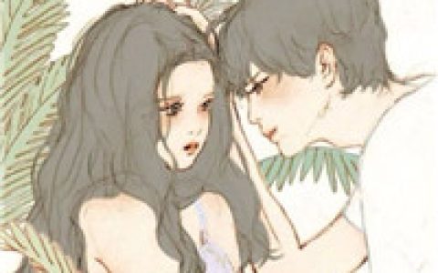 我们的爱情到这刚刚好(复古风情侣头像手绘简约彩色)