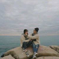 浪漫海边情侣头像(最新海边情侣头像一对两张)