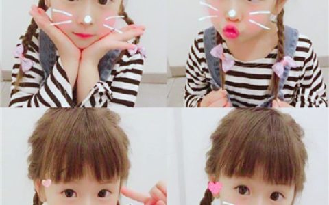大眼睛小姑娘软萌女孩图片(韩国小女孩头像超萌四宫格)