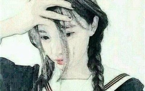 不论结局感谢相遇(女生手绘头像小清新高清图片)
