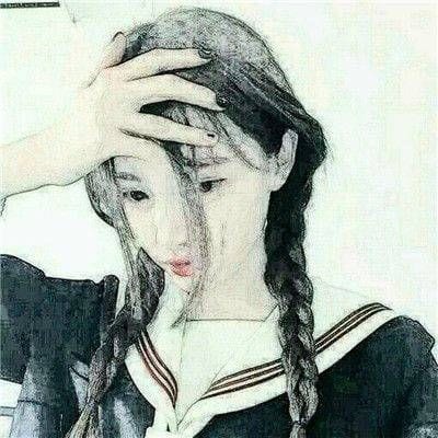 不论结局感谢相遇(女生手绘头像小清新高清图片)