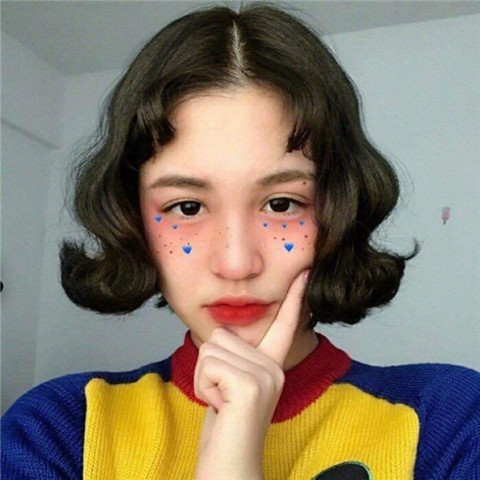 开怀大笑和睡个好觉是良药(女生头像480×480快手专用可爱)