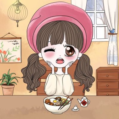 闺蜜呆萌卡通头像一人一张(可爱卡通萌萌哒小姐妹头像)