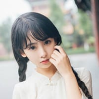空气八字刘海(软萌妹纸小清新森系头像)