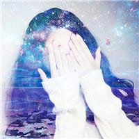 指尖穿过黯年度(小清新合成女生头像)