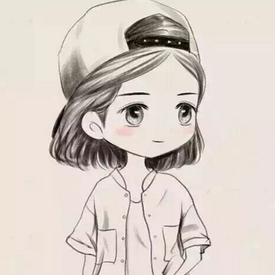 道理谁都懂谁也做不到(可爱萌萌哒素描头像女生卡通)